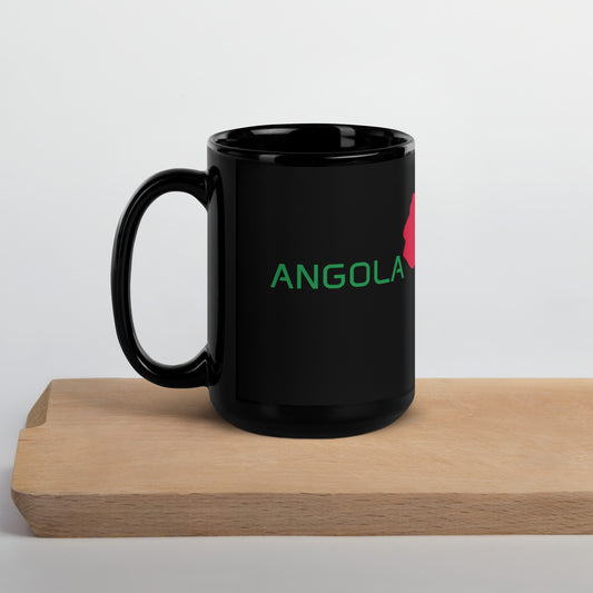 Angola flag ceramic mug showing handle and print detail.