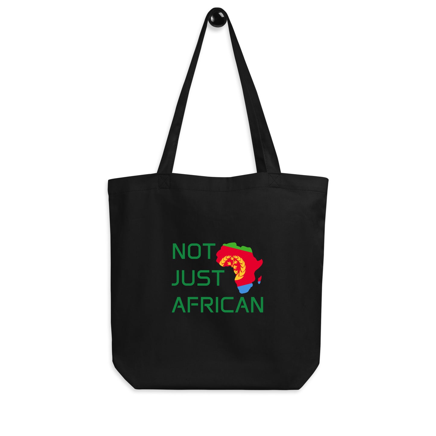 Tote bag featuring Africa silhouette filled with Eritrea Flag – Not Just African by Brush Africa