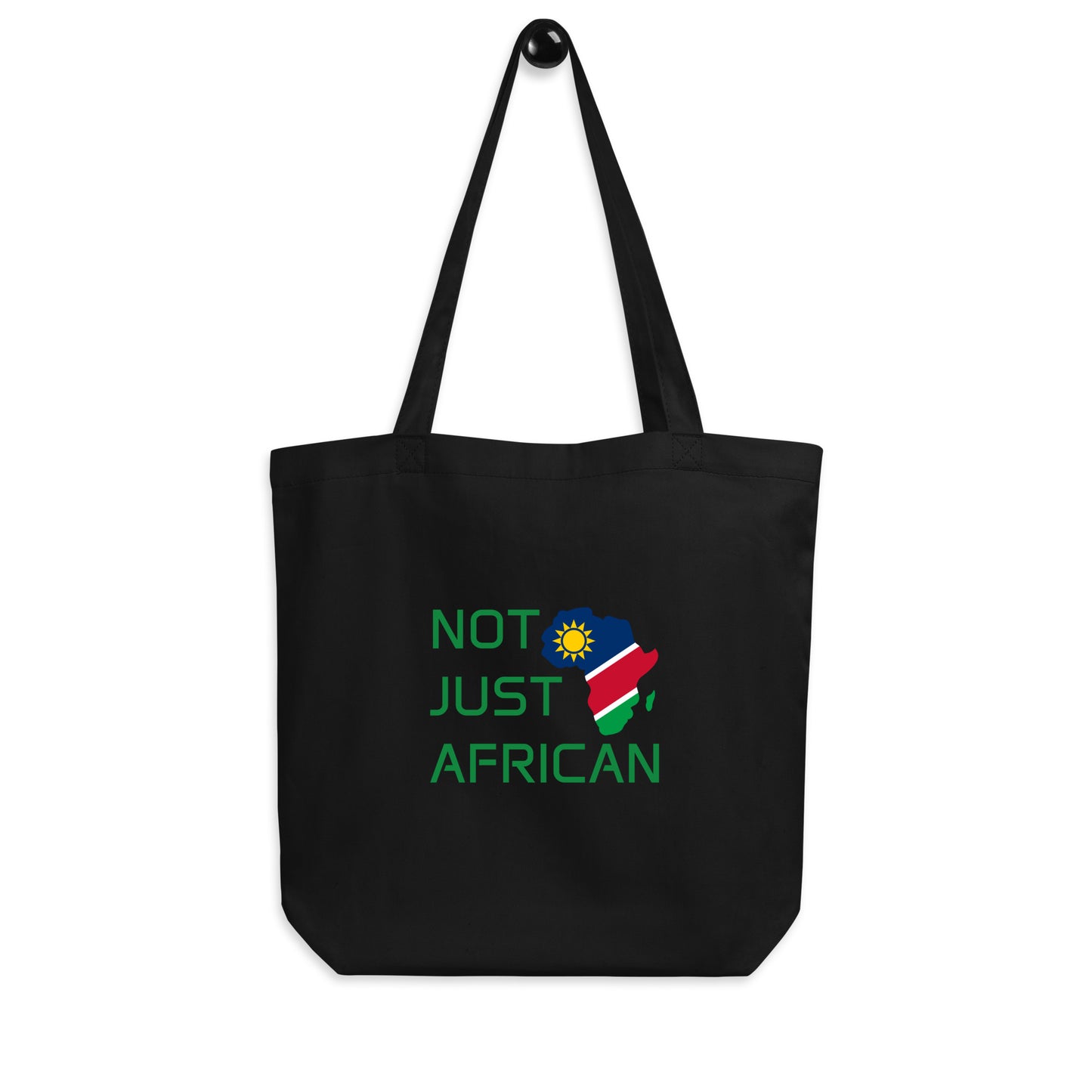 Tote bag featuring Africa silhouette filled with Namibia Flag – Not Just African by Brush Africa
