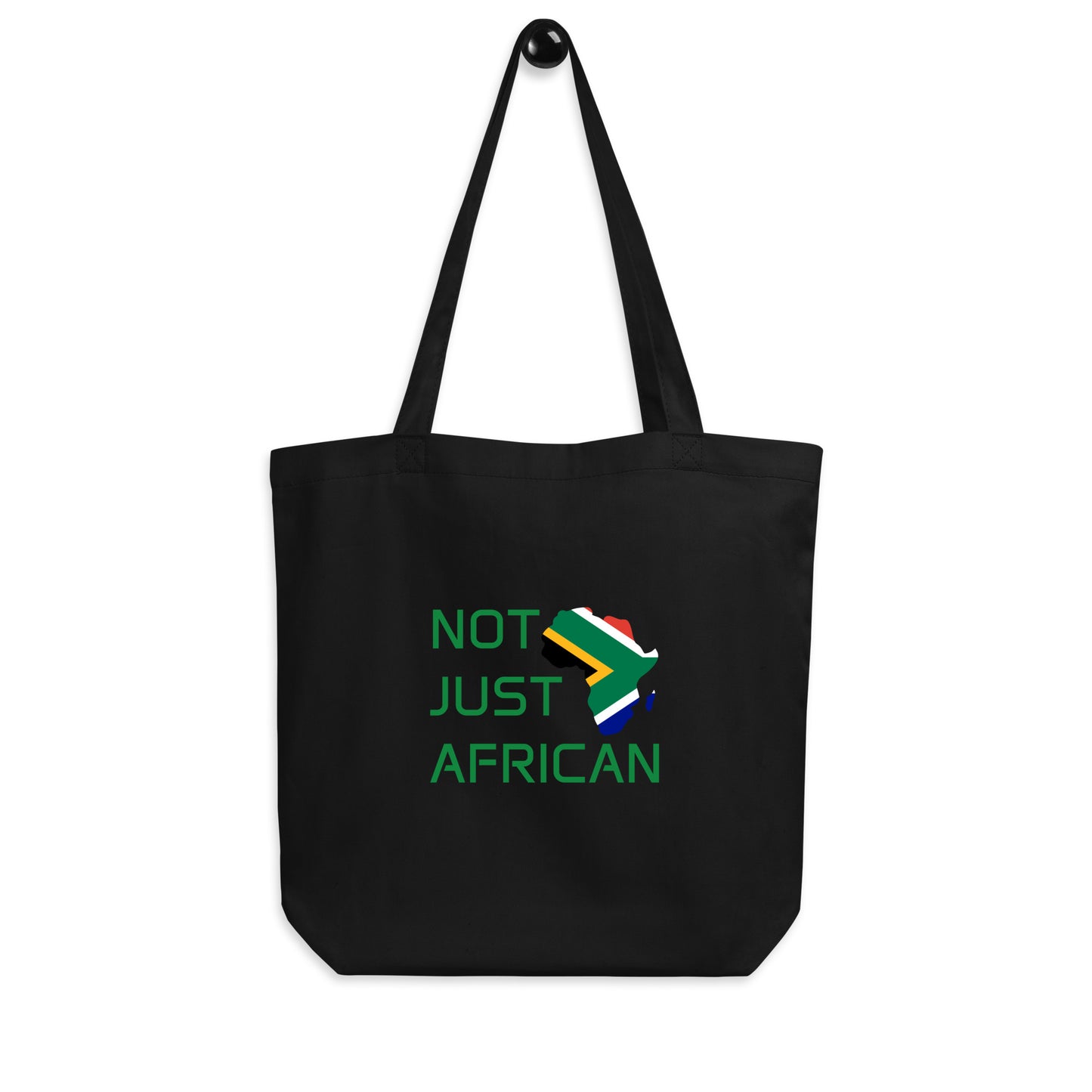 Tote bag featuring Africa silhouette filled with South Africa Flag – Not Just African by Brush Africa