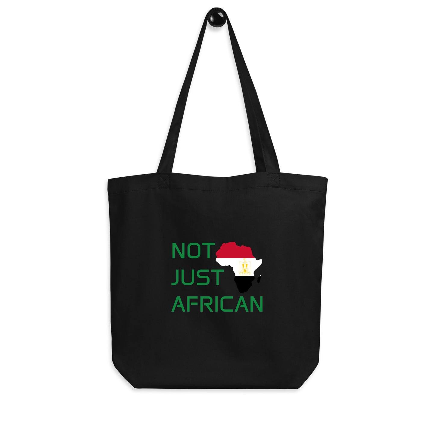 Tote bag featuring Africa silhouette filled with Egypt Flag – Not Just African by Brush Africa