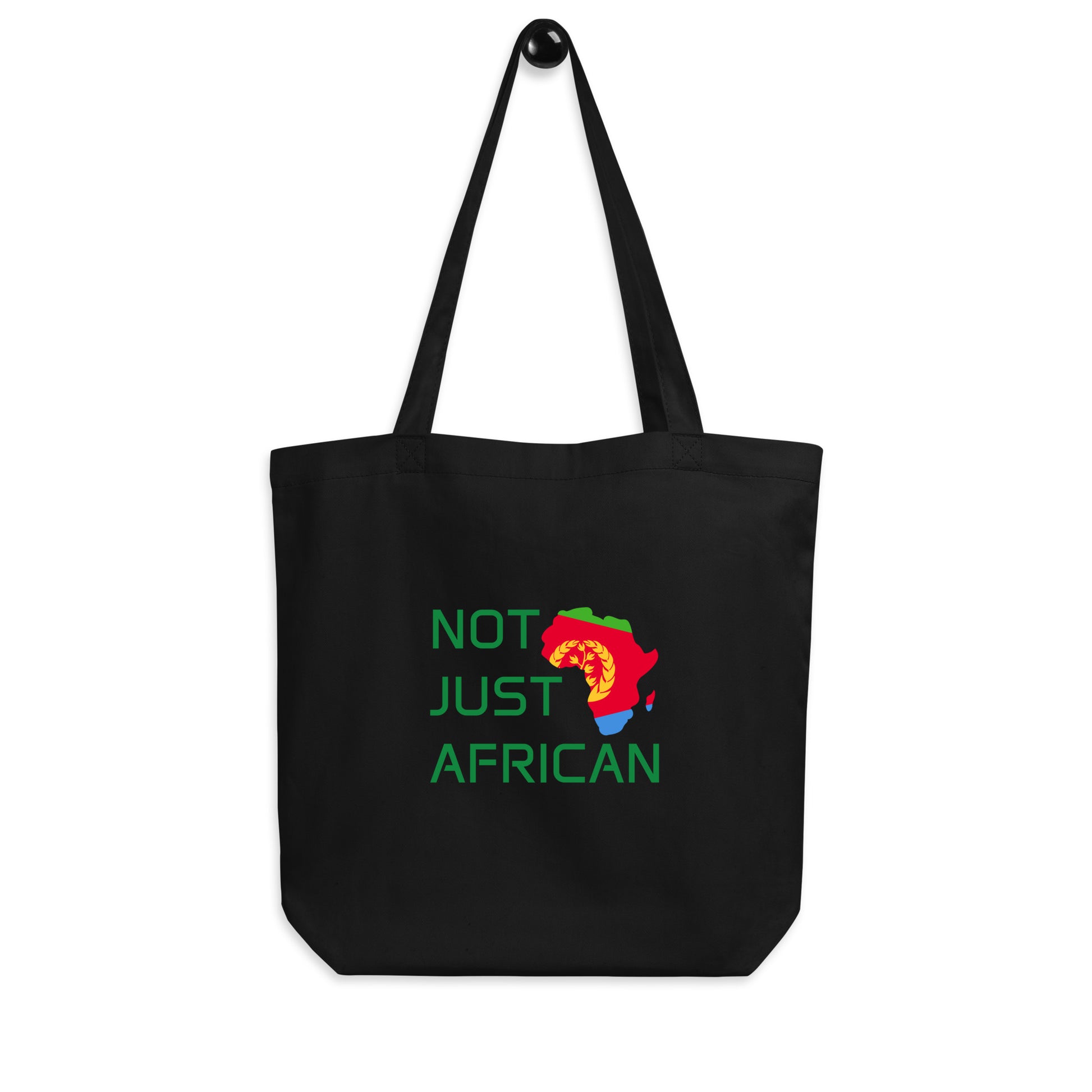 Tote bag featuring Africa silhouette filled with Eritrea Flag – Not Just African by Brush Africa
