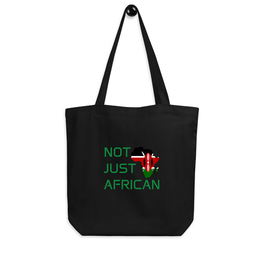 Tote bag featuring Africa silhouette filled with Kenya Flag – Not Just African by Brush Africa
