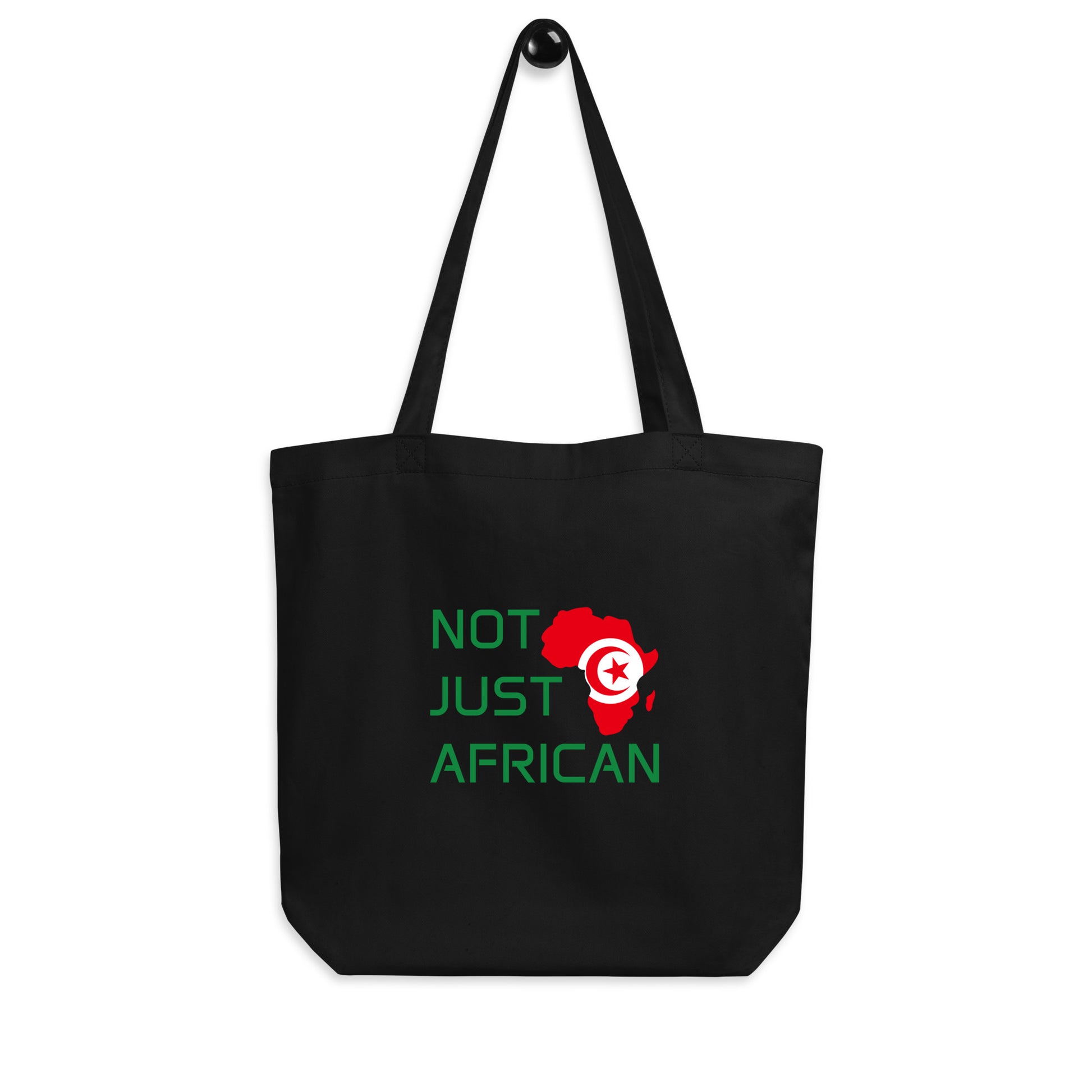 Tote bag featuring Africa silhouette filled with Tunisia Flag – Not Just African by Brush Africa

